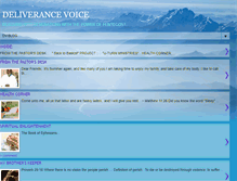 Tablet Screenshot of deliverancevoice.blogspot.com