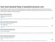 Tablet Screenshot of baseballevaluation.blogspot.com