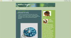 Desktop Screenshot of kookitasthoughts.blogspot.com
