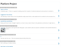 Tablet Screenshot of platformproject.blogspot.com