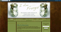 Desktop Screenshot of iamfrugal.blogspot.com