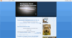 Desktop Screenshot of montgomery-sword-author.blogspot.com