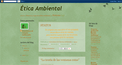 Desktop Screenshot of lcaeticaambiental.blogspot.com