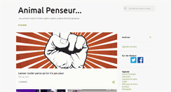 Desktop Screenshot of animal-penseur.blogspot.com