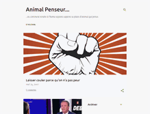 Tablet Screenshot of animal-penseur.blogspot.com