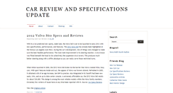 Desktop Screenshot of carreviewsandspec.blogspot.com