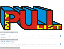 Tablet Screenshot of mypulllist.blogspot.com
