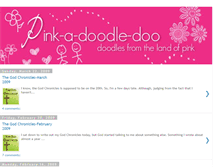 Tablet Screenshot of pinkadoodledoo.blogspot.com