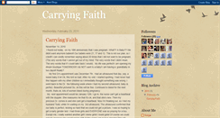 Desktop Screenshot of carryingfaith.blogspot.com