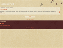 Tablet Screenshot of carryingfaith.blogspot.com