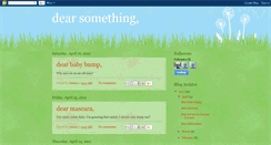 Desktop Screenshot of ohdearsomething.blogspot.com