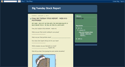 Desktop Screenshot of bigtuesdaystockreport.blogspot.com