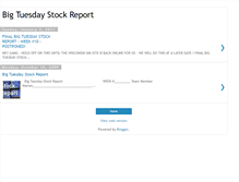 Tablet Screenshot of bigtuesdaystockreport.blogspot.com