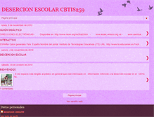 Tablet Screenshot of desercionescolarcbtis259.blogspot.com