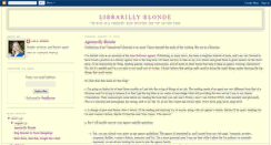 Desktop Screenshot of librarillyblonde.blogspot.com