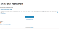 Tablet Screenshot of onlinechatroomsindia88.blogspot.com