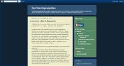 Desktop Screenshot of escritosimprudentes.blogspot.com