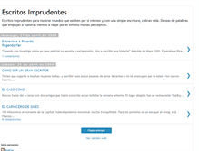 Tablet Screenshot of escritosimprudentes.blogspot.com