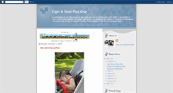 Desktop Screenshot of elginandshanplusone.blogspot.com