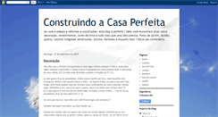 Desktop Screenshot of construindoacasaperfeita.blogspot.com