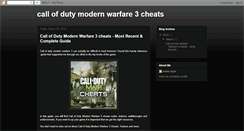 Desktop Screenshot of call-of-duty-modern-warfare-3-cheats.blogspot.com