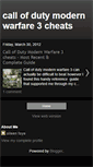 Mobile Screenshot of call-of-duty-modern-warfare-3-cheats.blogspot.com