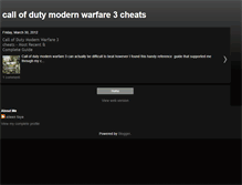 Tablet Screenshot of call-of-duty-modern-warfare-3-cheats.blogspot.com