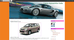 Desktop Screenshot of latest-automobiles-india.blogspot.com