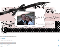 Tablet Screenshot of kourtneyandmike.blogspot.com