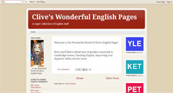 Desktop Screenshot of clivesenglish.blogspot.com