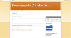 Desktop Screenshot of pensamientoconstructivofm.blogspot.com