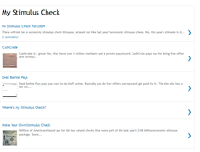 Tablet Screenshot of my-stimulus-check.blogspot.com