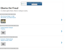 Tablet Screenshot of obama-the-fraud.blogspot.com