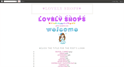 Desktop Screenshot of lovelyshops.blogspot.com