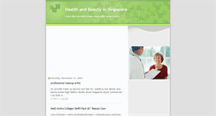 Desktop Screenshot of healtbautysingapore.blogspot.com