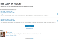 Tablet Screenshot of bobdylanonyoutube.blogspot.com