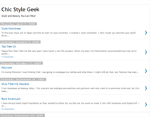 Tablet Screenshot of chicstylegeek.blogspot.com