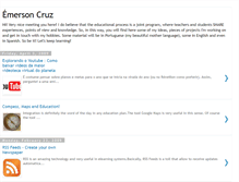 Tablet Screenshot of emersoncruzblog.blogspot.com