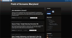 Desktop Screenshot of fieldofscreamsmaryland.blogspot.com