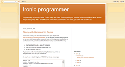 Desktop Screenshot of ironicprogrammer.blogspot.com