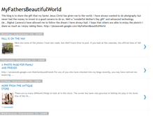 Tablet Screenshot of myfathersbeautifulworld.blogspot.com