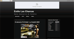 Desktop Screenshot of estilolascharcas.blogspot.com