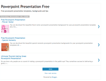 Tablet Screenshot of freepowerpointpresentation.blogspot.com