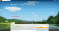 Desktop Screenshot of ournycmarathonjourney.blogspot.com