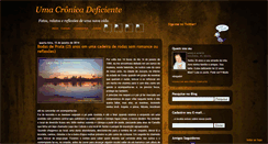 Desktop Screenshot of cronicadeficiente.blogspot.com