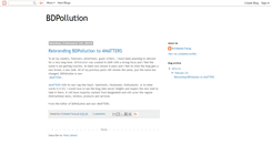 Desktop Screenshot of bdpollution.blogspot.com
