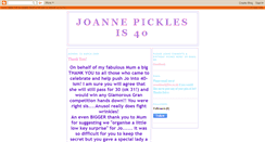 Desktop Screenshot of joannesfourtieth.blogspot.com