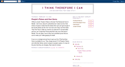 Desktop Screenshot of ithinkthereforeican.blogspot.com