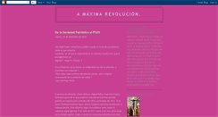 Desktop Screenshot of amaximarevolucion.blogspot.com