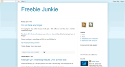 Desktop Screenshot of freebiejunkie.blogspot.com